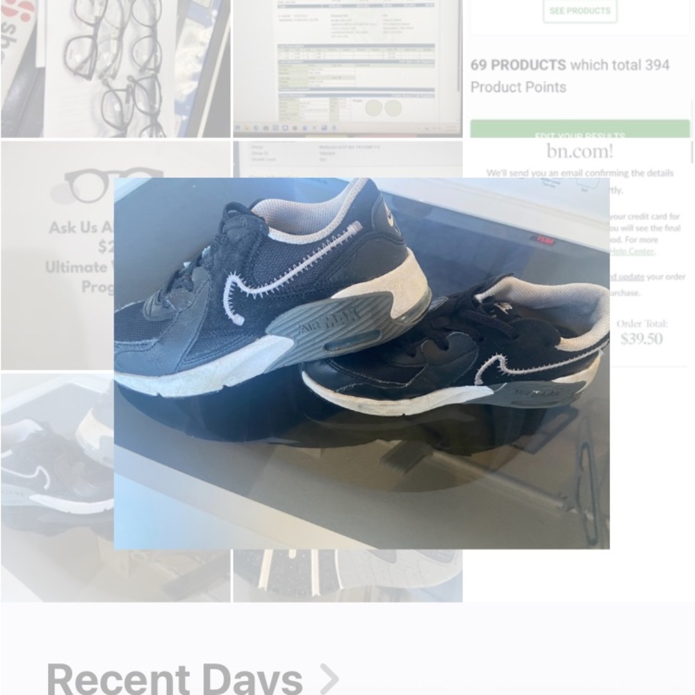 Nike Black and White Athletic Shoes